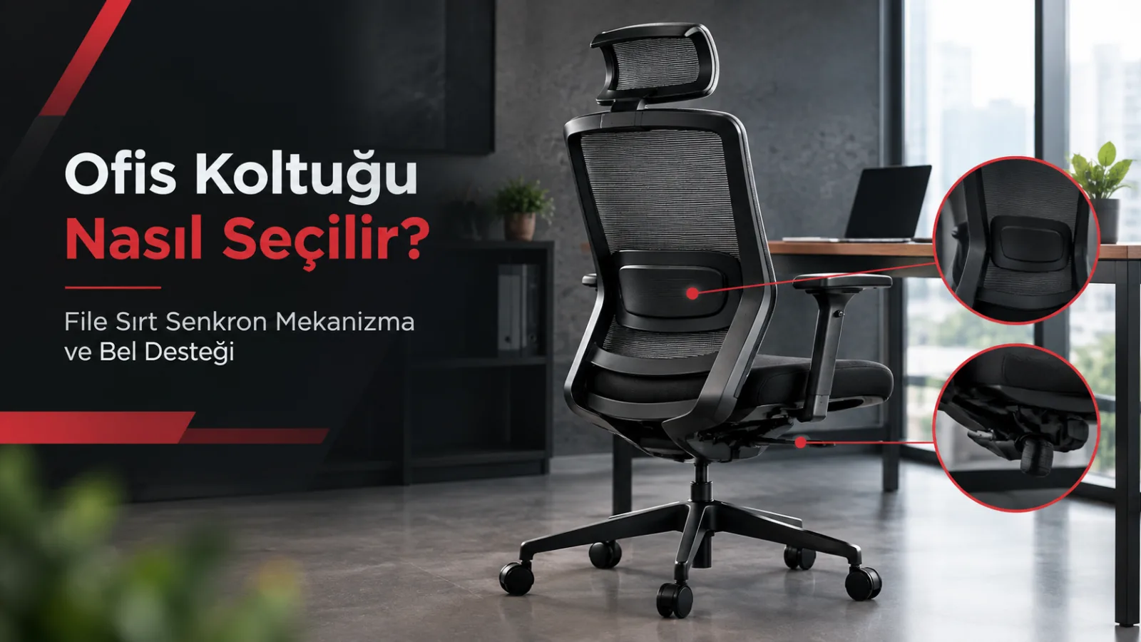 Ofis Koltuğu Nasıl Seçilir? File Sırt Senkron Mekanizma ve Bel Desteği